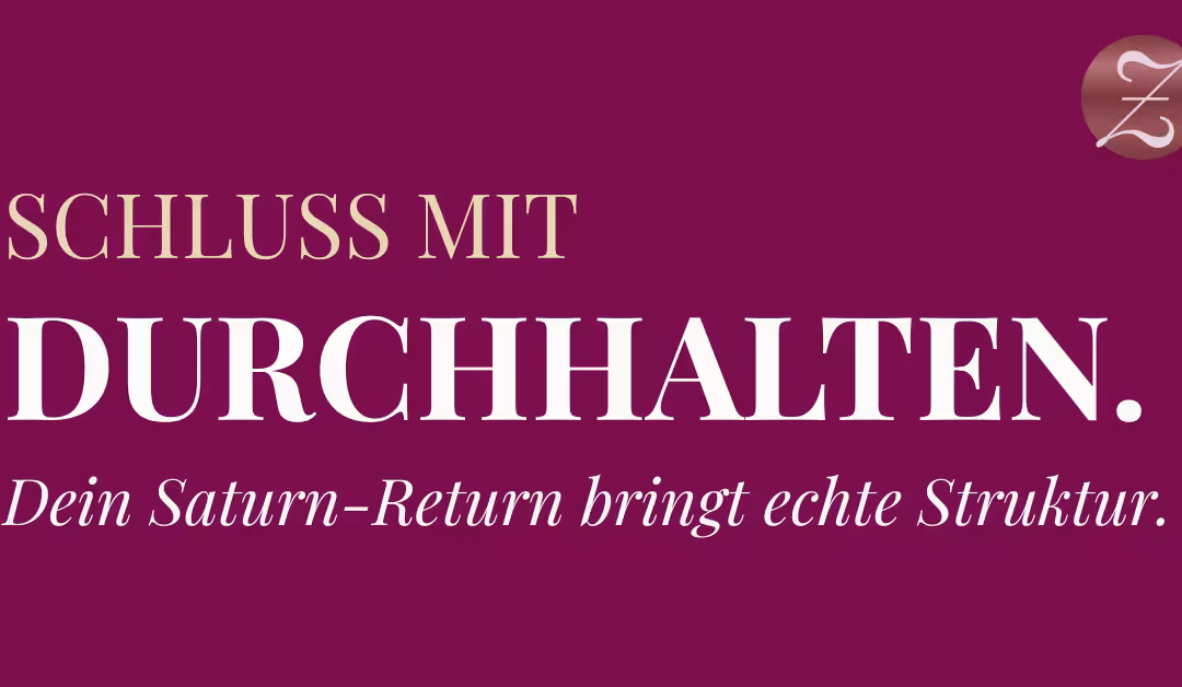 Corporate Timing: Warum der Saturn-Return deines Unternehmens die ehrlichste Standortbestimmung für deine Struktur ist